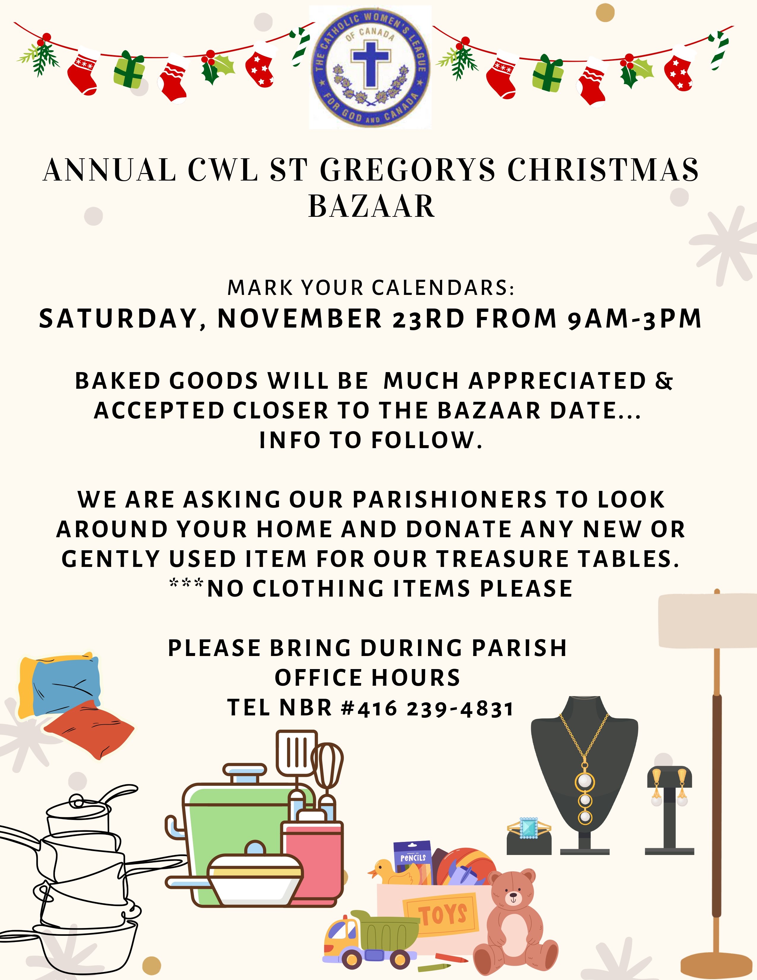 CWL Christmas Bazaar 2024