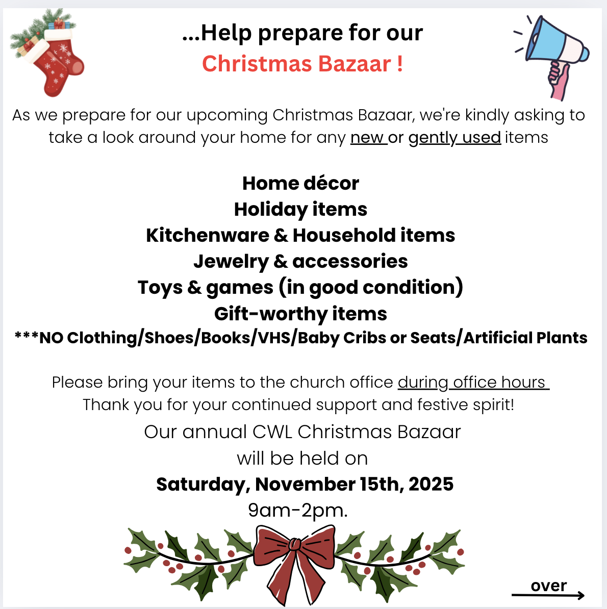 CWL Christmas Bazaar 2025-1
