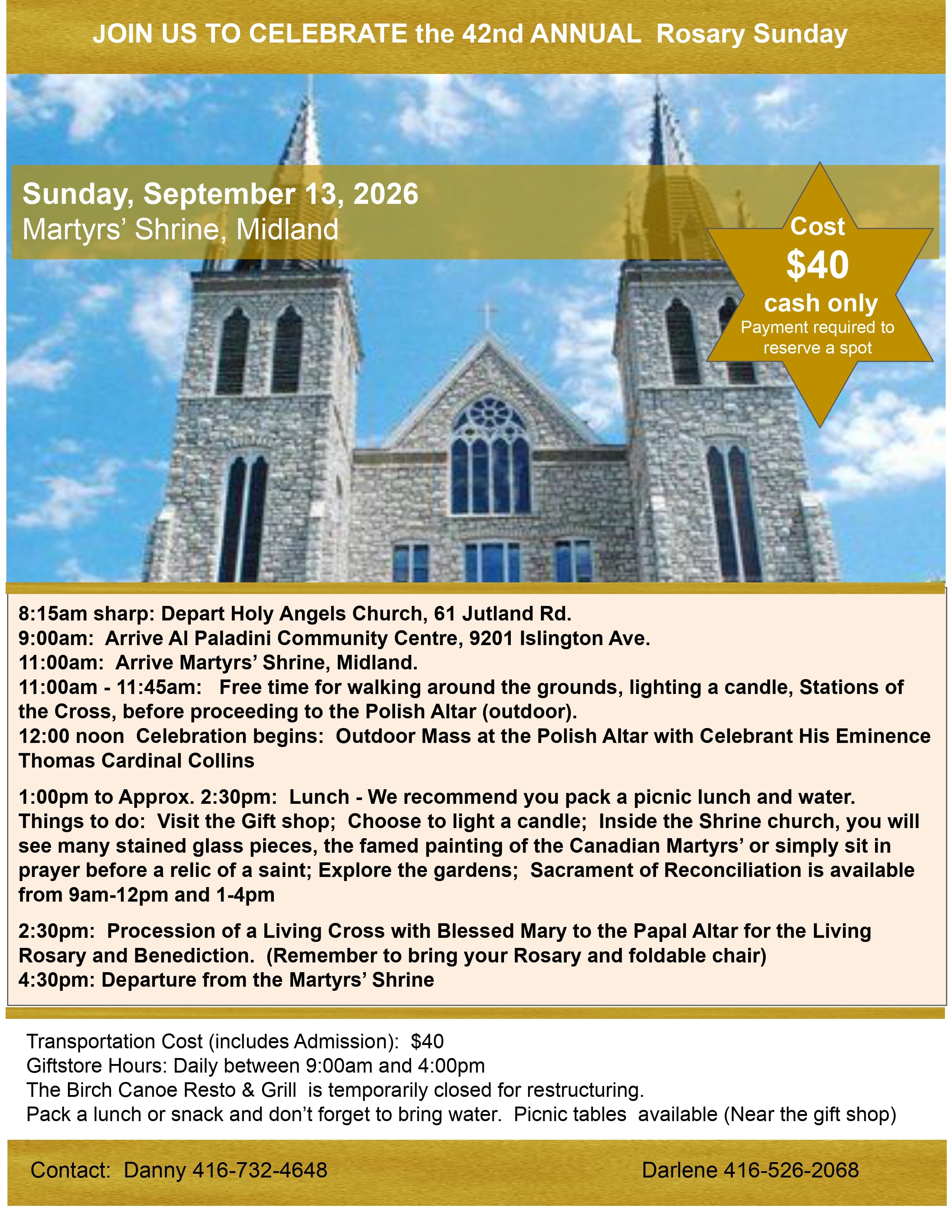 Midland flyer for Rosary Sunday 2026