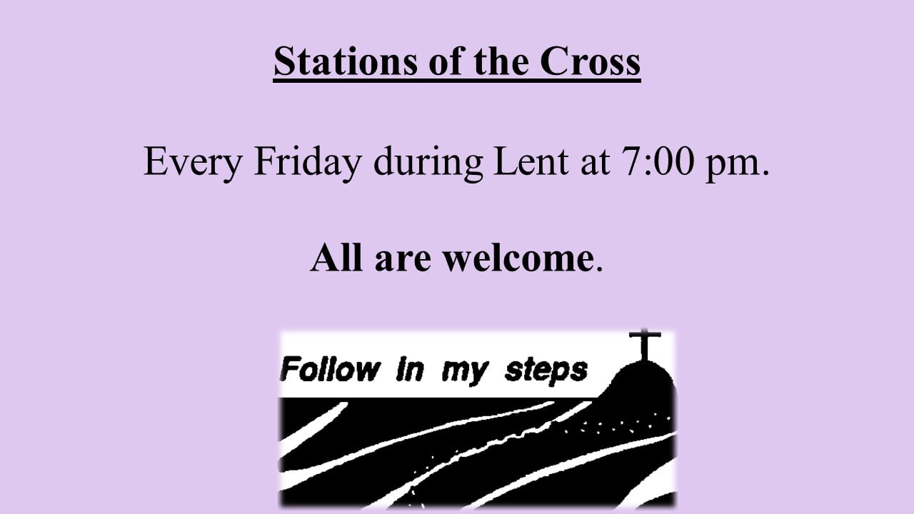 Stations of the Cross 2024 every Friday