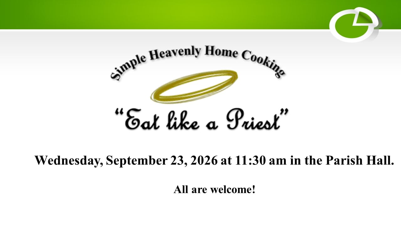 Eat Like a Priest SEP 2026