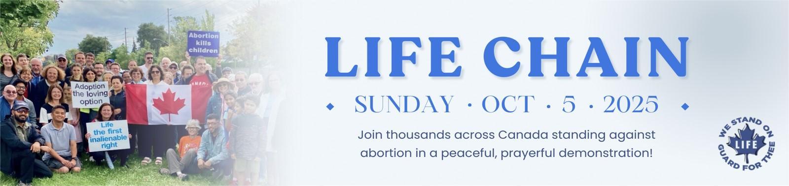 Life Chain 2025 Banner