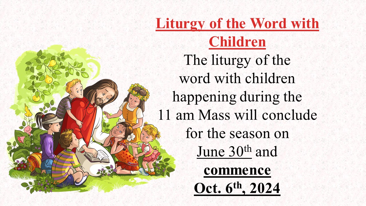 Liturgy of the Word with Children 2024