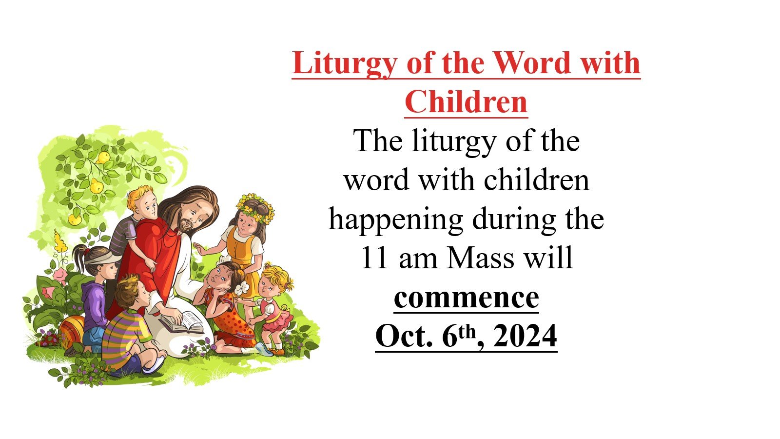 Liturgy of the Word with Children-2024