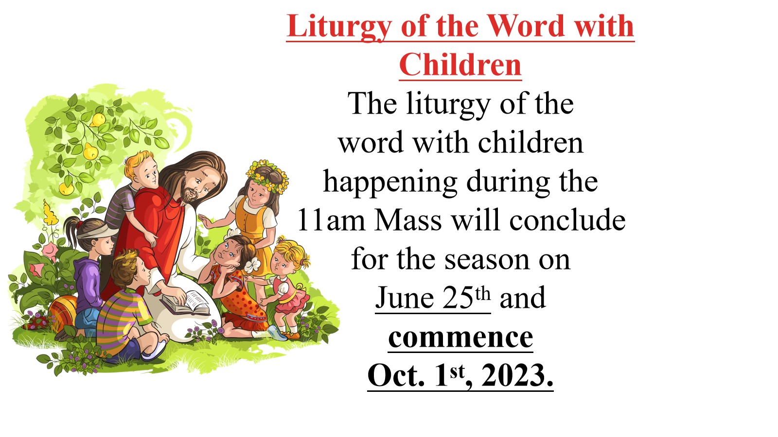 Liturgy of the Word with Children