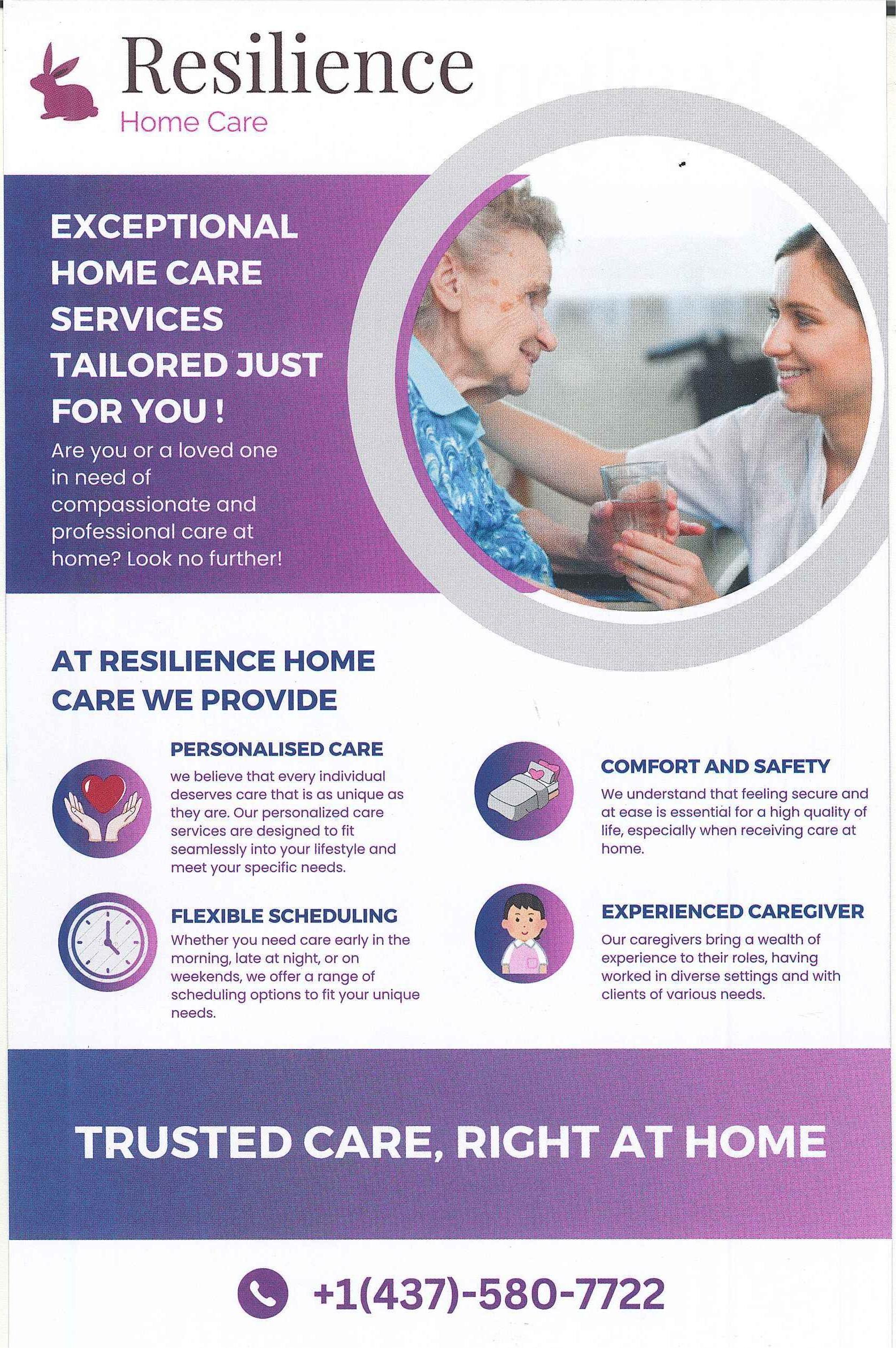 Resilience Home Care page 1