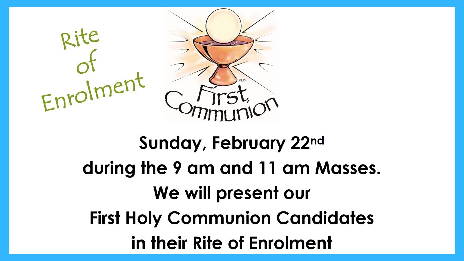 Rite of Enrolment FEB 2026
